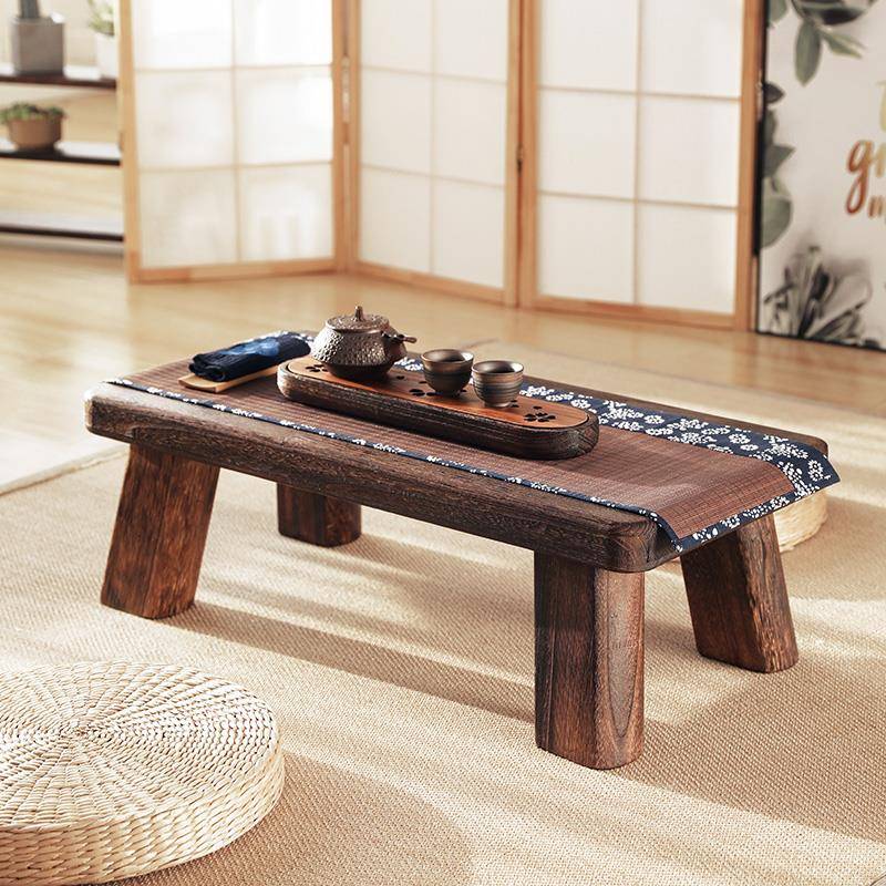木窗小桌子炕几家用卧飘室坐地阳台桌矮桌榻榻米A314茶几茶简实约
