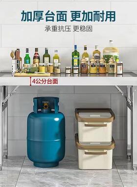 不锈钢桌子折市叠桌吃饭夜OBN摆摊便方携桌子形长方桌形加厚餐烧烤桌