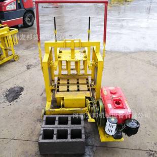 空心砖制砖机半自动水泥砖砖机 柴DIN制油动凝力混土砌块成型机