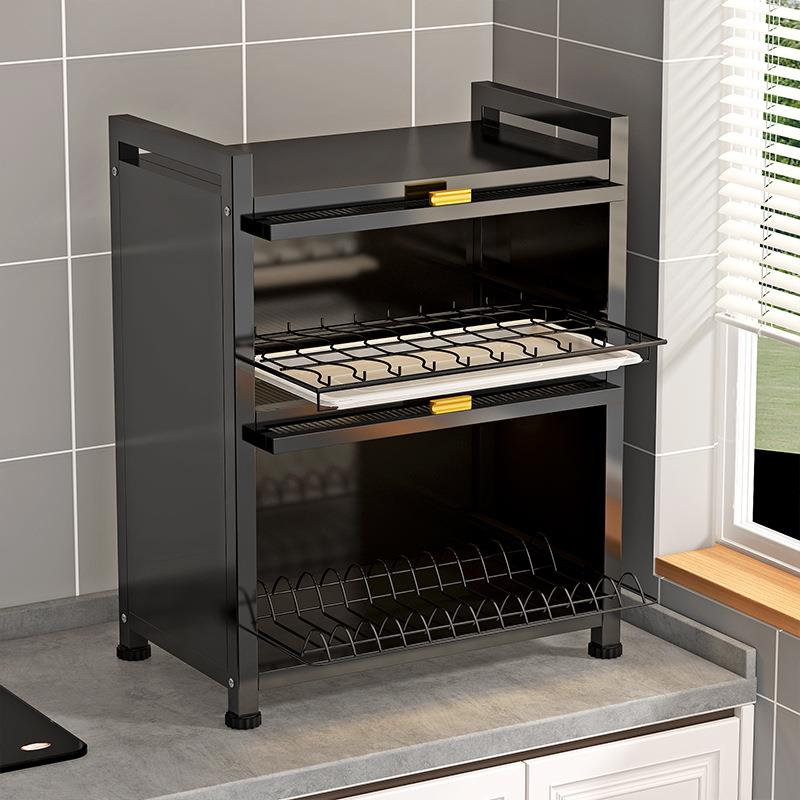 厨房柜收纳盒带门11尘碗架碗水台面碗防碟收纳架家用碗筷碗盘沥架