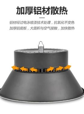 黑色天TOY棚led工矿灯吊灯亮工厂房球场仓间库车超照明吊灯灯照明