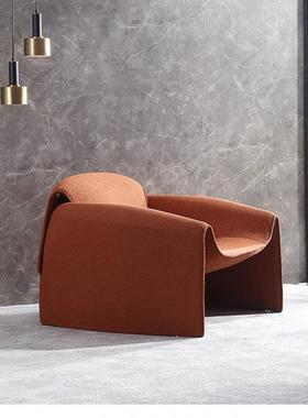 意轻奢极简401螃蟹式创单人沙发设计师客厅阳台椅意卧室网红懒人沙发