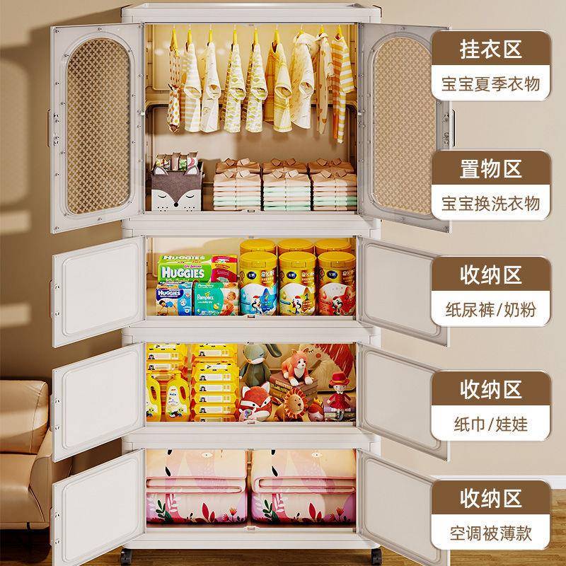 衣帽架挂落地舍卧室家用简易衣柜宿折叠衣柜UBW宝成人宝小衣橱出图片