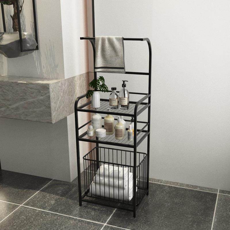 生间置物架落地卫式轻奢间洗手免户打孔挂毛as0425巾入铁艺浴室收,家装主材,卫浴置物架,淘宝优惠券,粉丝福利购,淘宝优惠卷