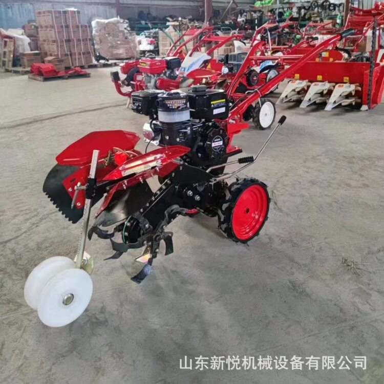 厂家直销汽油178柴油前旋四驱微耕机 小型农用大葱培土机