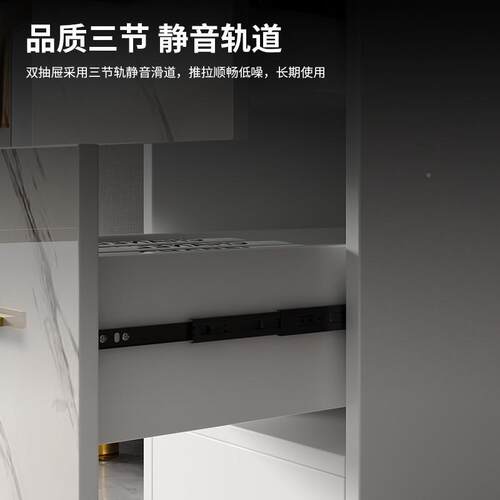 充Tal奢岩板沙发边几几可电暗轻格侧边hgj-2·3小户型轻奢角几茶茶水柜移