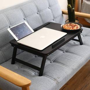 子竹制可折叠上电脑桌宿床餐舍桌懒人桌可升降家用学NZ099 1习桌