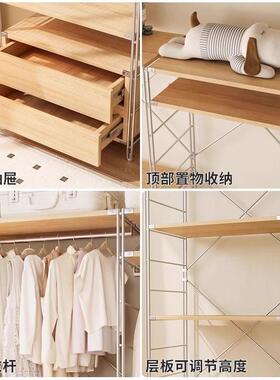 挂衣架卧落地日室式衣帽架衣服物WMJ架步入式置衣帽间架子开式放