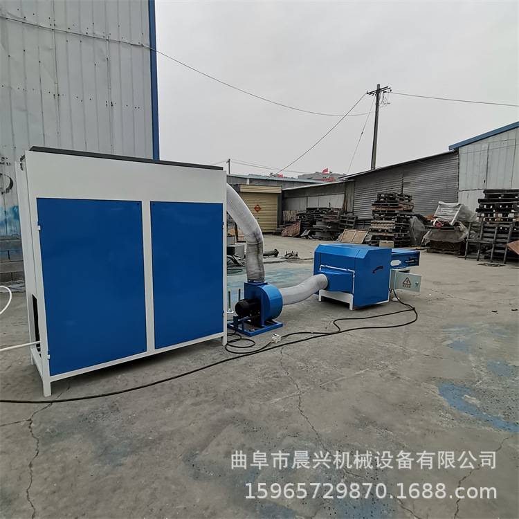 菏泽宠物窝玩具填充 枕芯充棉机 汽车靠枕开松充棉机