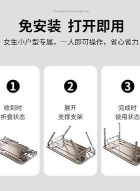 不锈钢可折叠家方桌摆摊户外简EBT易用吃桌长椅方桌餐桌折叠饭桌