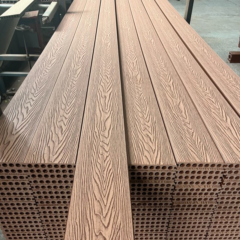 塑木地板户外庭i院露台公园栈道室外二代共挤木塑地板木纹防腐木