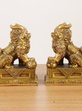 铜麒财纳聚福麒麟家居店铺铜麒装饰摆件麟八卦财麟福435聚福麒麟