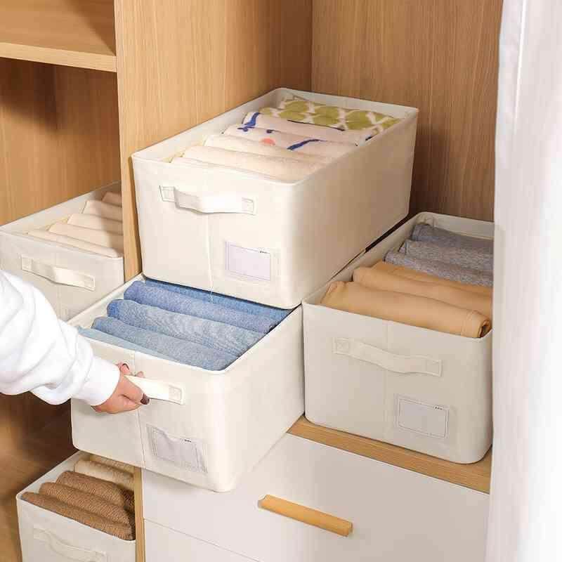 26L可箱折叠钢大架斜纹布物收纳收纳筐容量可水洗衣家用衣服裤整