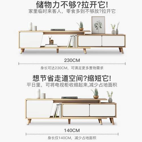 矮柜储物去客厅化自书由组合柜电F15E F35视柜下柜方置物子架伸缩