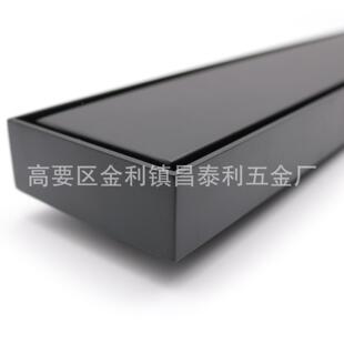 60mm0家长方形隐形排水CTL-47 30黑4不锈钢地漏厂 酒店工程亚加长