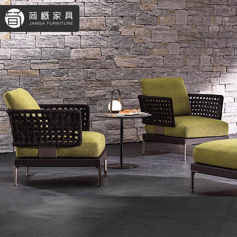 户外沙发组合休闲露台庭院57别墅园阳藤椅室外双人台藤编沙家发花