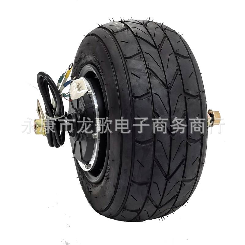 10寸蛋蛋小哈雷轮胎48V1000W轮毂电机前后一套10X6.00-6轮胎1500W