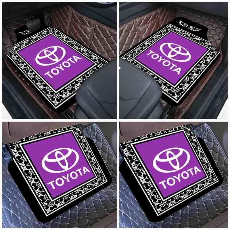 车标汽车脚通可水洗时尚潮款主垫驾用地毯绒面四季驶防滑73脚踏垫