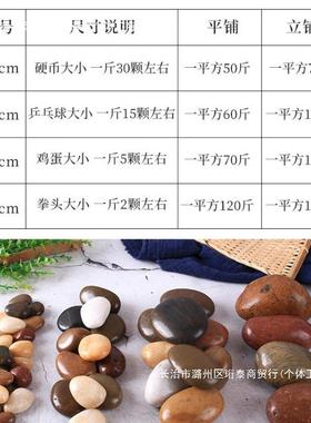 彩色地铺路石庭院原花园造景铺天922然雨花石白色黑色中国