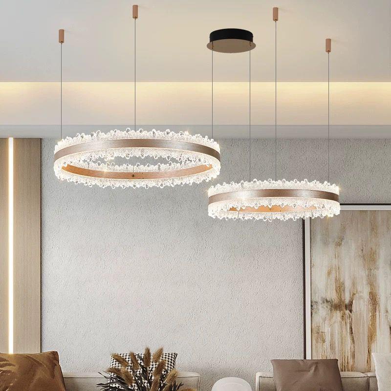 客厅厅吊灯225新款冰山大厅主灯式轻0奢卧室餐意吊灯圆形780中山