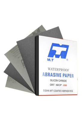 MT砂纸 CC45P 黑色乳胶纸 80目-2500目 230*280 干湿抛光砂纸 打