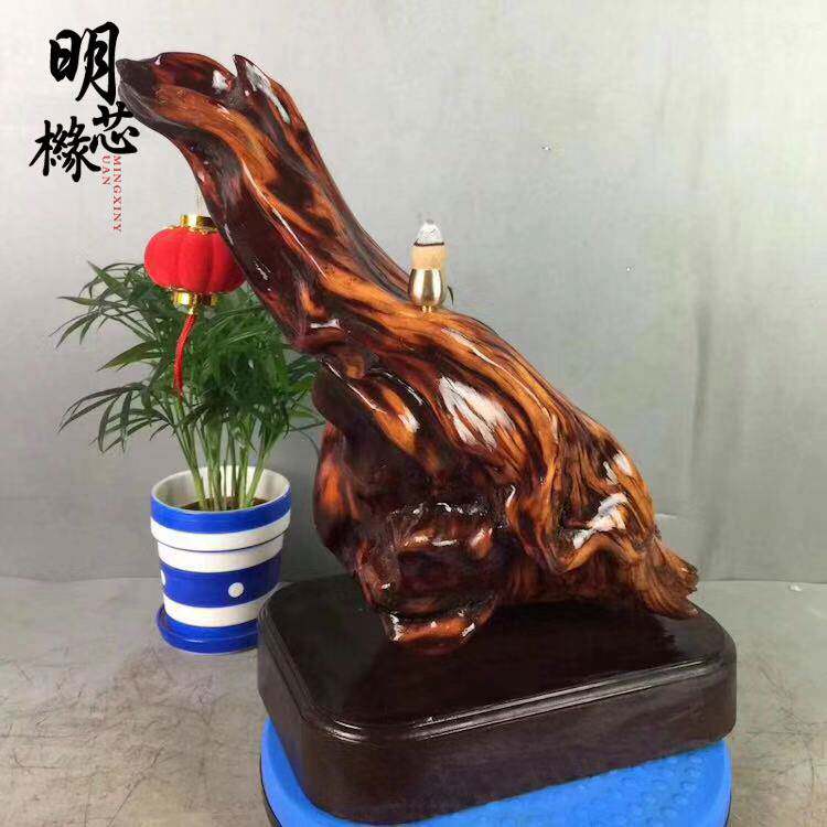 太行崖柏摆件 陈化料红油虎皮纹倒流香 随型工艺品根雕家居饰品