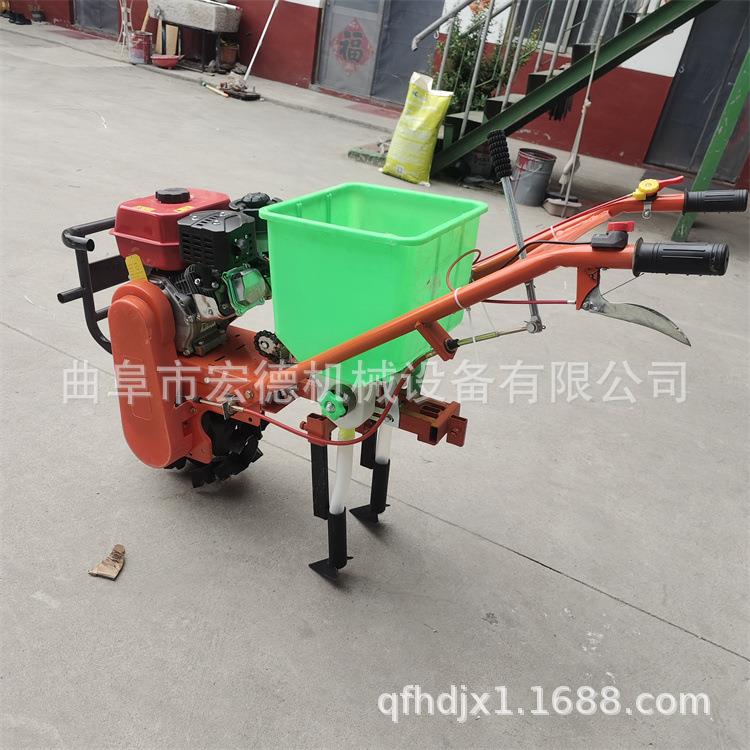 汽油种玉米播机 双行大豆施肥 手机推ZVG式农追作物肥机价格