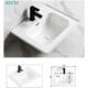 超深高陶瓷一体盆 C深胆台面一加体盆16M73 深档水一体洗漱盆