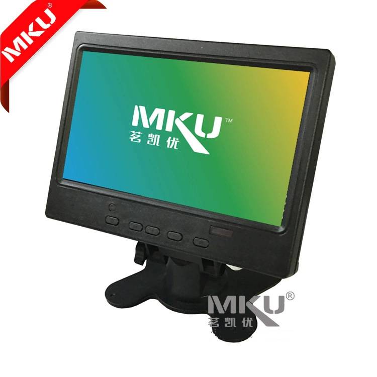 7寸车载显示器高清触摸液晶显示器台式宽电压car monitor TC703
