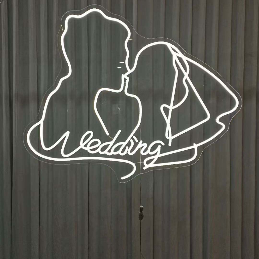 85x62cm 发光人像 婚礼人像 背景发光人像 lighted portraits