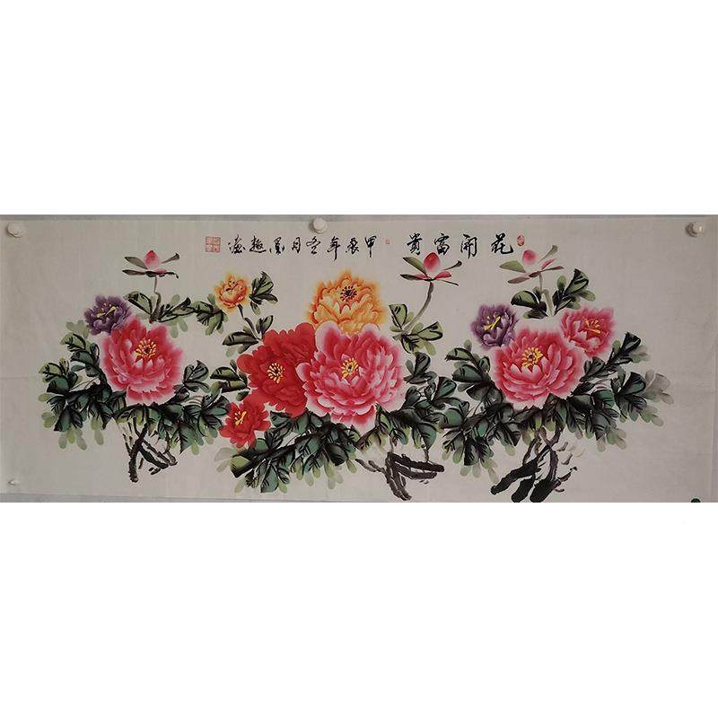 智宏大师纯手IEN书绘作品山水字画背装饰走廊过道房景冯挂画配画,家居饰品,国画,淘宝优惠券,粉丝福利购,淘宝优惠卷