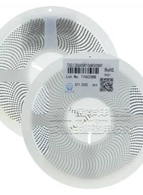 贴片电容 TCC1206X5R106K500HT 10uF 50V ±10% 三环原装 2000/盘