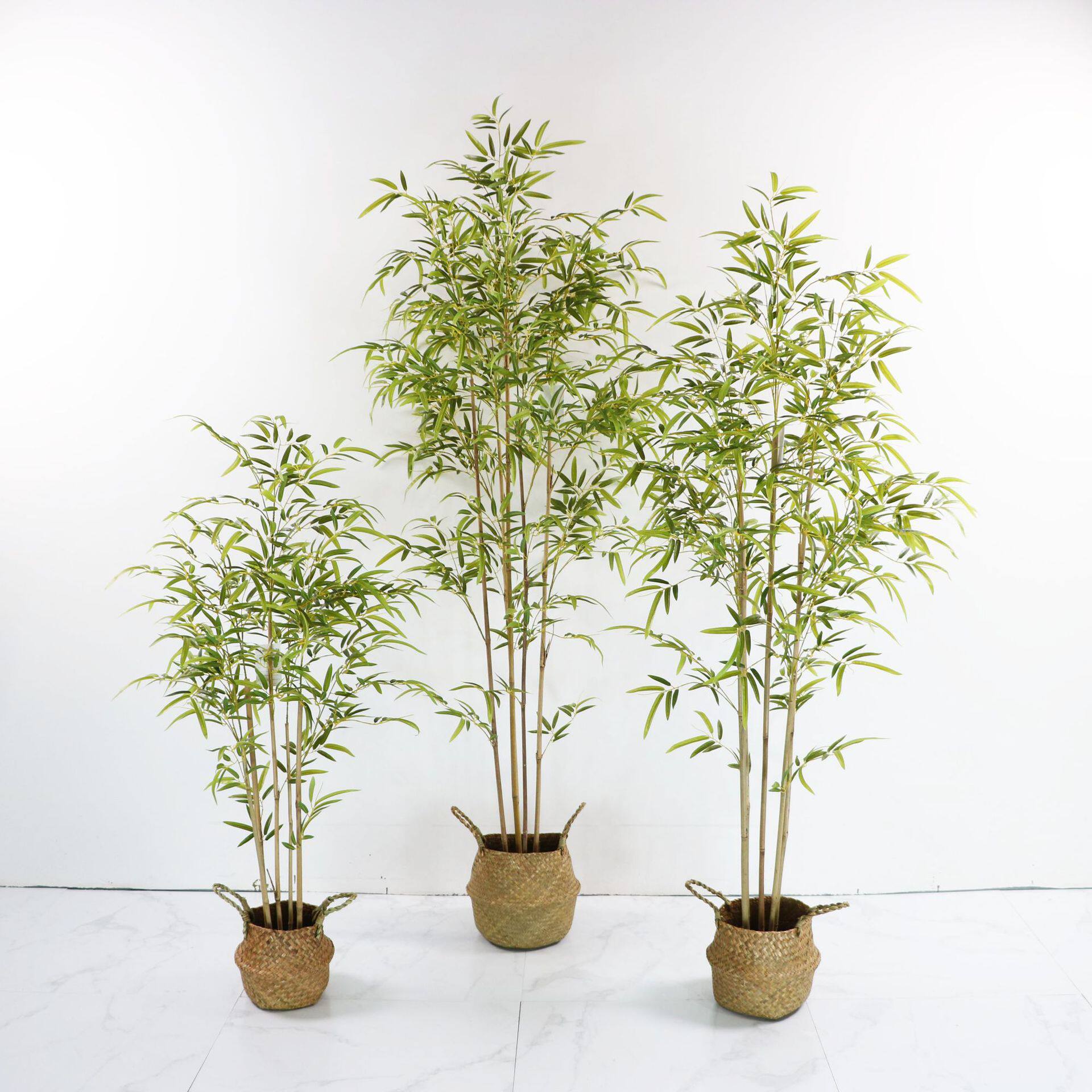 仿真竹子假竹子细水竹毛竹室内装饰绿植盆景盆栽造景植物手感竹叶