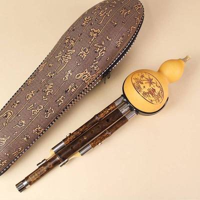 紫EQY竹三音葫学芦者丝C调降带B调成人G调初演奏型乐器保护葫芦丝