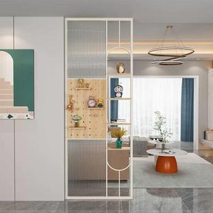 奶油风户正对洞门洞板玻屏风隔断客厅洗ZWL入手台置物玄关遮挡装