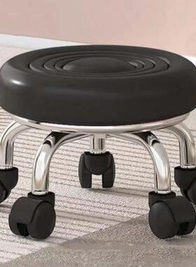 万向MSN儿轮小凳子家矮用圆凳美缝修脚童学步凳足浴小凳板带滑轮