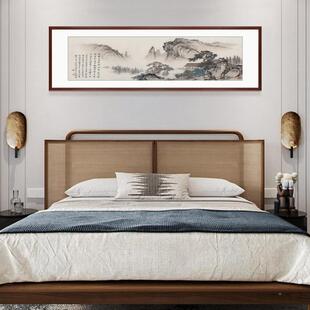 山水饰装画客厅沙发家背景办公室书房挂风画名国画新中式水B-6-25