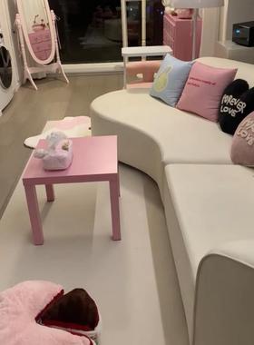 小方桌你小桌简小桌子茶几简易约家用现木代拉迷CYP克边桌