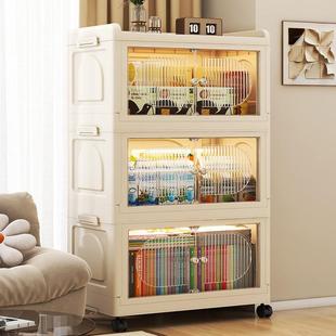 收纳多层宝衣服叠箱子折可移动书本柜5001 500玩具收宝纳置物免安