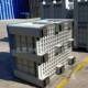 卡箱1210大型 加厚塑 料脚托盘式 运CEK输板九封闭叉车塑胶围板箱