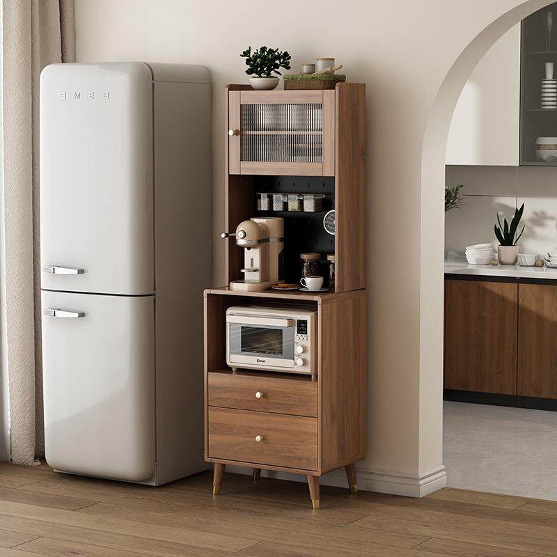 餐边柜一体靠墙窄置物厨柜现代家用型小户烤FNS箱微波房炉茶水柜