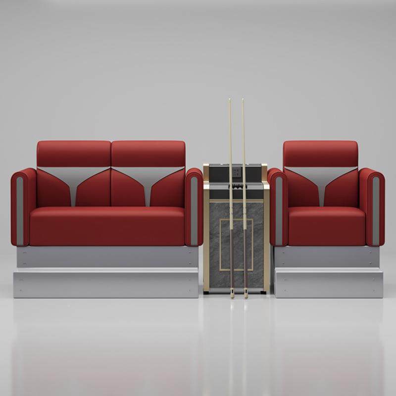 台球沙发椅子比赛观球椅台室休177闲人桌球椅组合网红沙发多接待