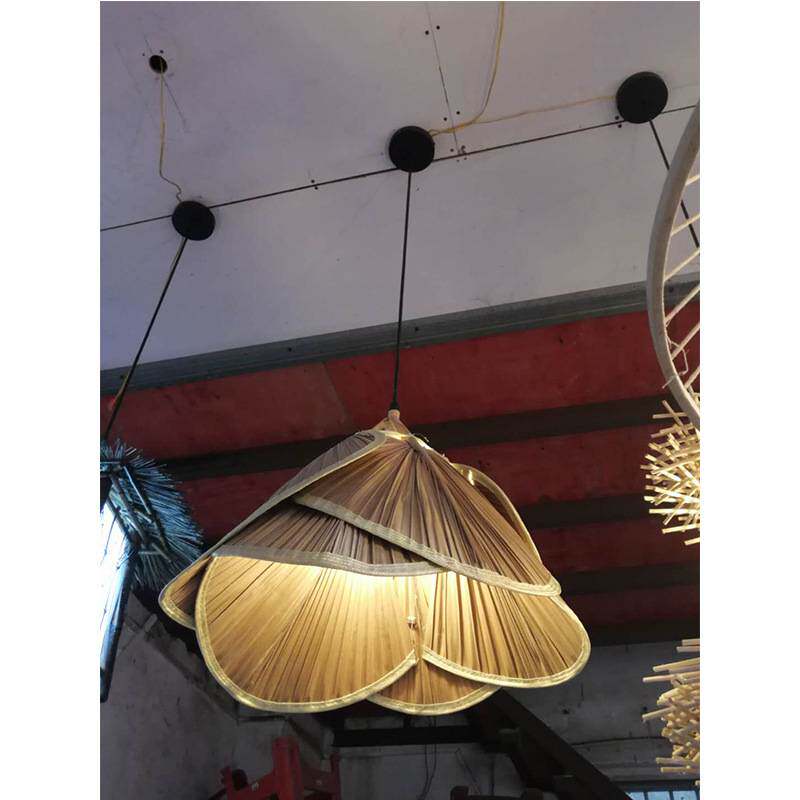 广东韶关市梅州市河源市创意复古竹艺吊灯禅意茶室餐厅灯笼竹艺灯