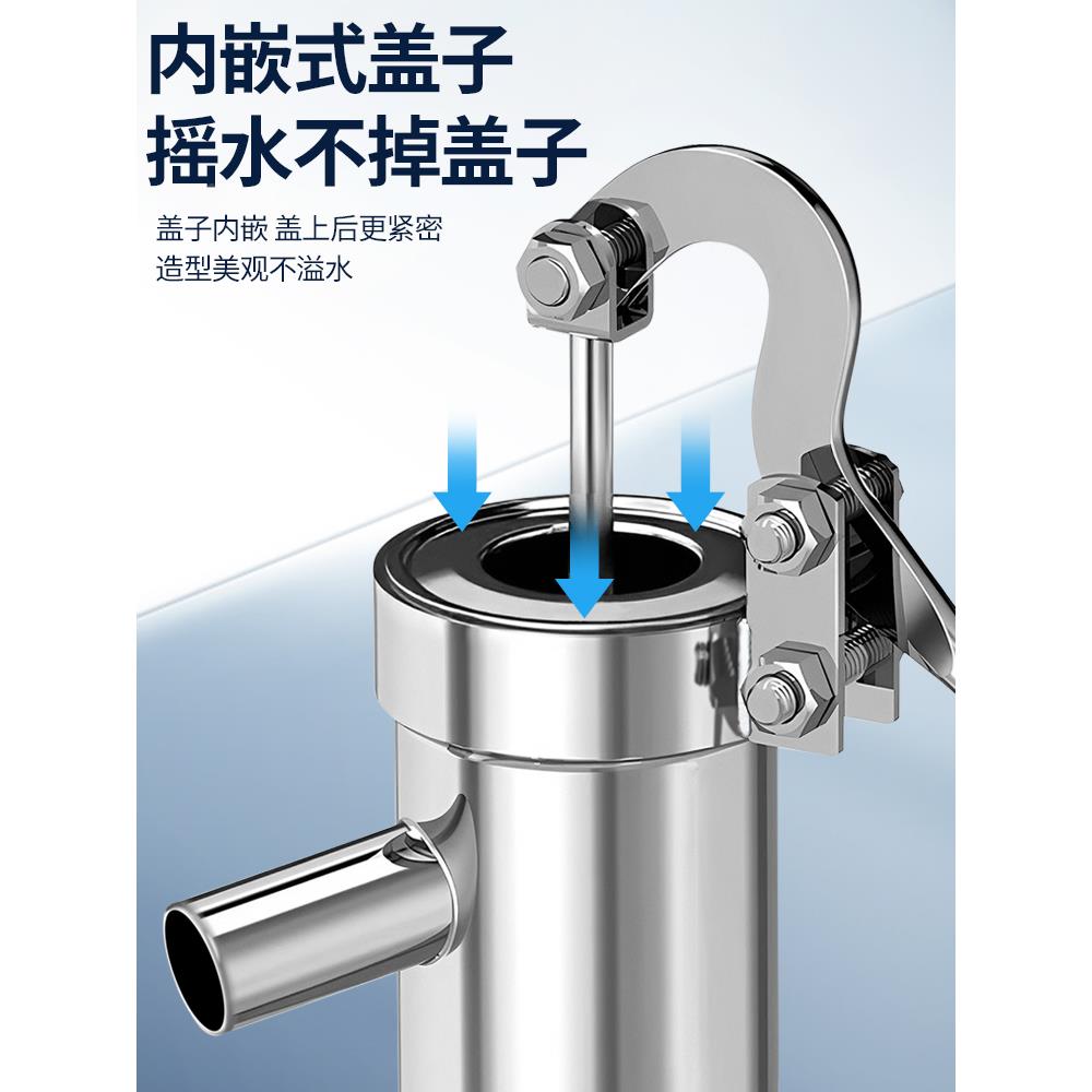 不锈钢压手水式井动水JOQ器老手摇手压式水泵农村手压泵水井压抽