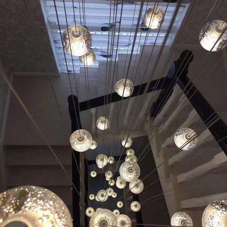 复间式楼挑流星雨轻奢墅别客厅吊灯跃层空水6070晶loft楼梯公寓长,家装灯饰光源,智能吊灯,淘宝优惠券,粉丝福利购,淘宝优惠卷