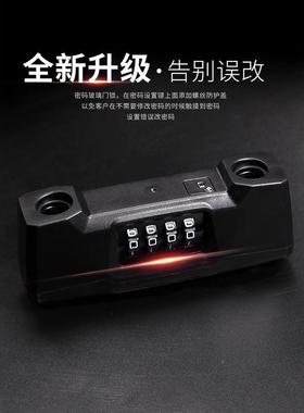 玻璃门锁密U型锁密码54851锁U形码锁 双双门防剪防盗锁开店 铺插