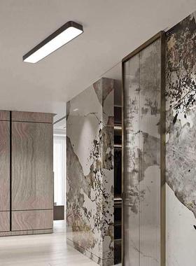 阳台灯顶灯吸顶灯灯长条走d廊过道简约现代厨房吸顶57灯le超亮