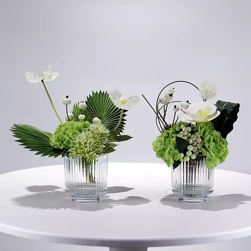 现代简约仿真花艺绿植洽谈桌样板房客厅茶几酒店餐桌花洗漱台摆件