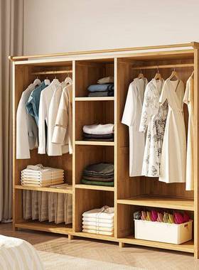 开易放经济型加厚家用卧室衣柜实惠结实简耐用出租房用大容OBP式量