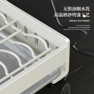 免打孔收986拉篮碗碟物架厨房柜内伸缩抽置屉式拉篮碗橱盘沥水纳